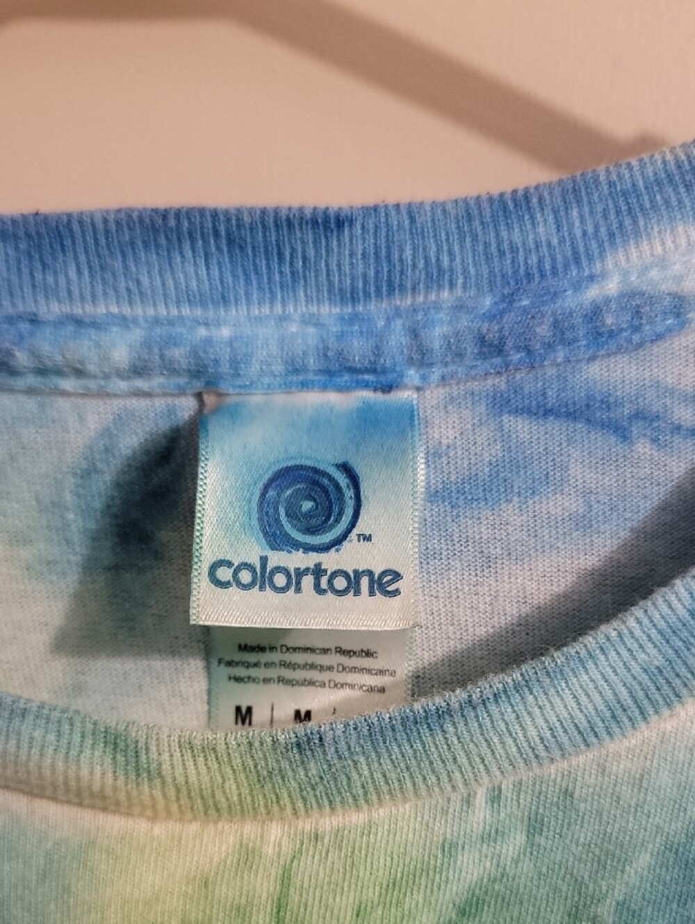 RAVE KREATIONZ Colortone Pastel Tie-Dye Tee — Sky Blue & Mint - Picture 2 of 3